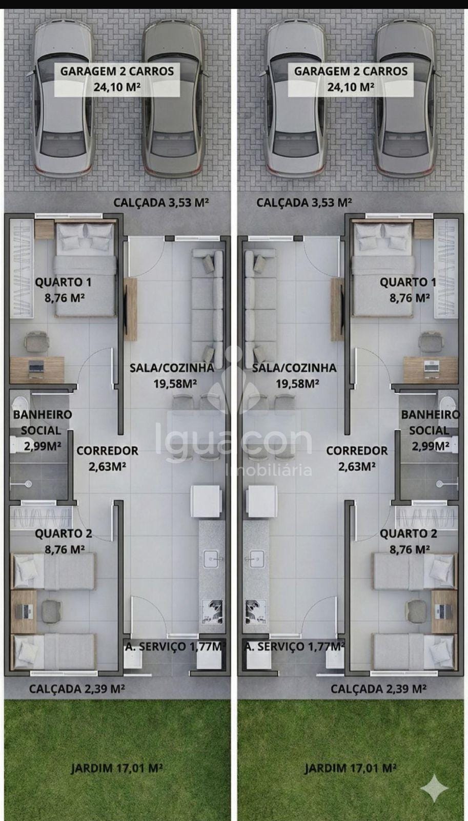 Casa com 02 Dormitórios com 02 vagas de garagens no Loteamento Vila Maria I — foto 3